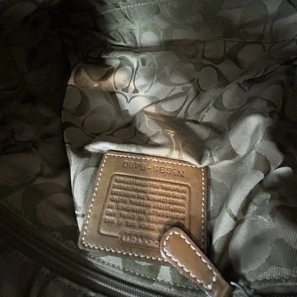 Vintage Y2K Coach Soho 9480 Leather Crossbody Buckle Purse Bag Tan Brown Wallet - Picture 9 of 10